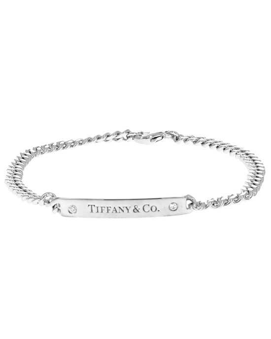 Tiffany & Co. Diamond Accent Identification Bracelet