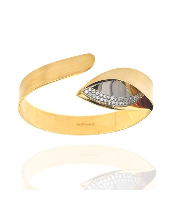 Isabelle Fa Pave Diamond Cuff Bracelet in Gold