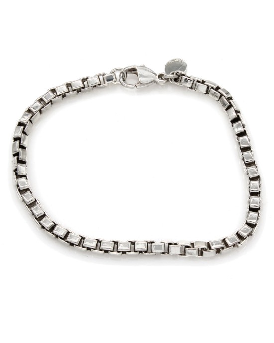 Tiffany Box Chain Bracelet in Silver