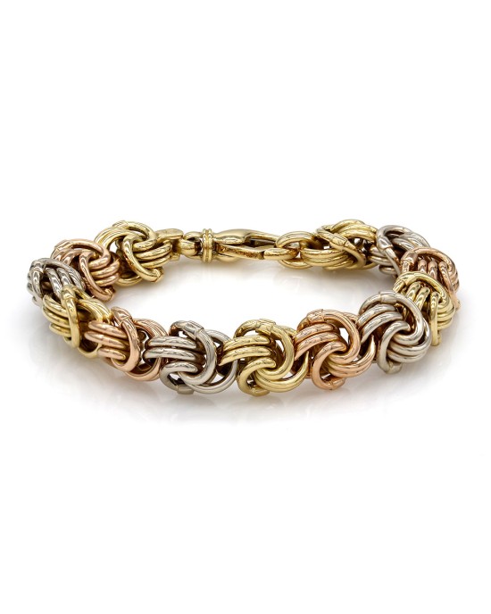 Knot Link Bracelet in Gold