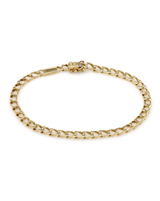 Curb Chain Bracelet in Gold