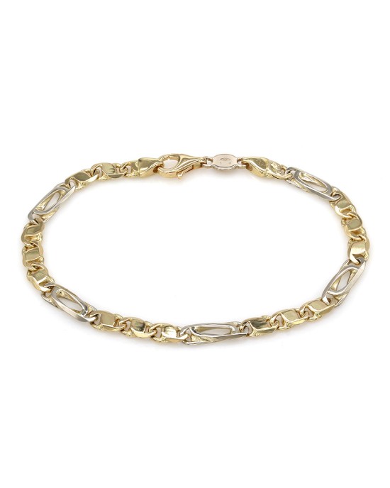 Figaro Bracelet in Gold