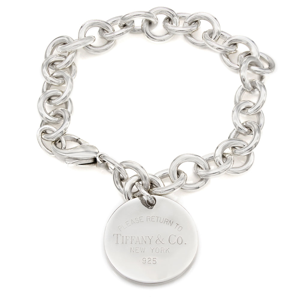 tiffany bracelet round tag