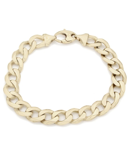 Curb Link Chain Bracelet in Gold