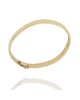 Domed Omega Bracelet in Gold