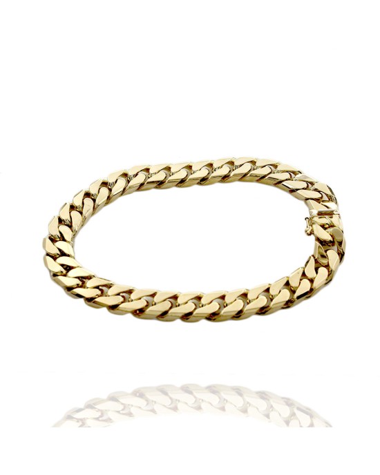 Gentlemans Flat Curb Chain Link Bracelet