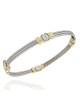 Cable and Screw Motif Bangle Bracelet