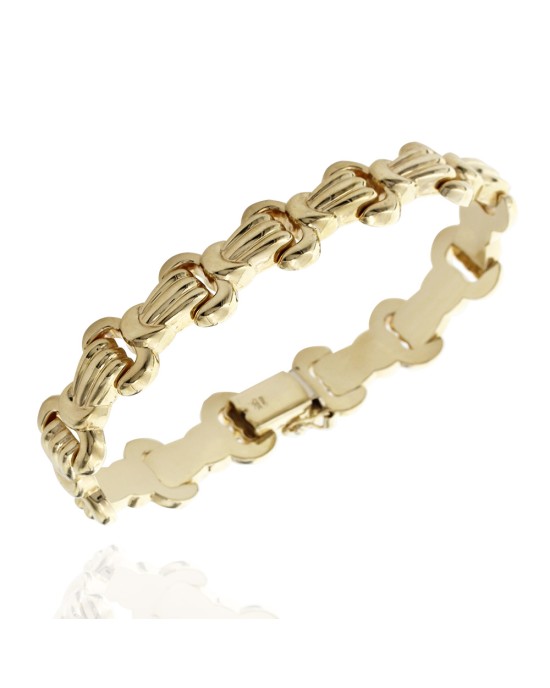 Lobster Claw Link Bracelet in Gold