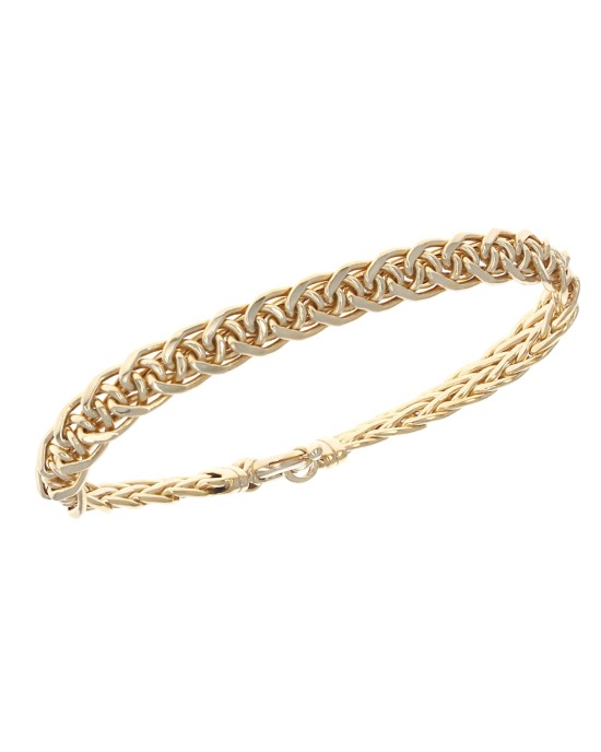 Wheat Link Bracelet in Yellow Gold