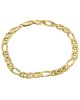 Mariner Figaro Chain Bracelet in Yellow Gold