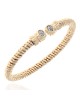 Alwand Vahan Etched Cuff Bracelet with Diamond Ends