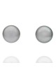 Gray Pearl Stud Earrings