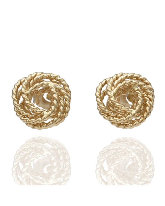 Knot Earrings in Gold