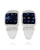 Invisible Set Sapphire and Diamond J Earrings