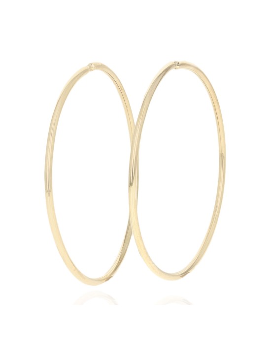 Large Hoop Earrings in 18K Gold