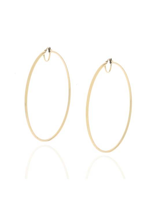 Extra Large Hoop Earrings in Gold