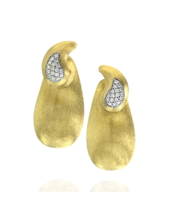 Nanis Cachemire Pave Diamond Earrings in Gold