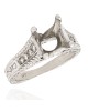Vintage Diamond Ring Mounting in Platinum