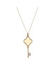 Norman Covan Citrine and Diamond Accent Key Necklace