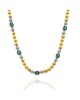 Aris Emerald and Diamond Necklace in Gold