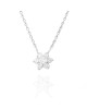 Diamond Cluster Gold Necklace