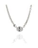 Oval Tag Necklace in Silver