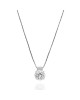 1.12ct Diamond Solitaire Drop Necklace 14KW