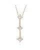 Triple Princess Diamond Drop Necklace