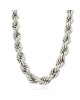 Sterling Silver Oversize Rope Chain Necklace