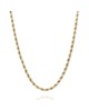 Bright Cut Rope Chain Necklace