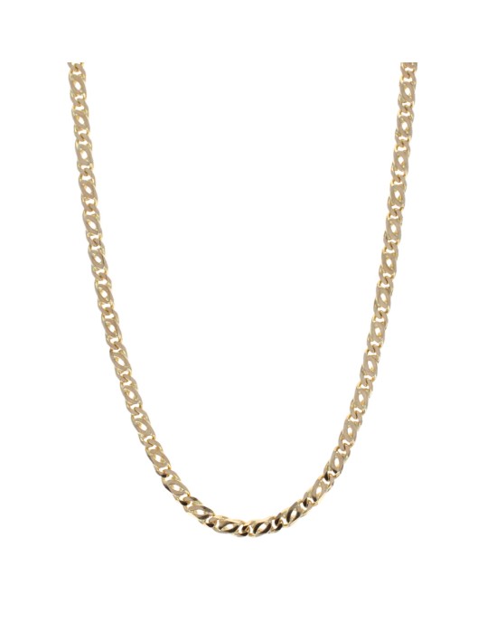 Custom Curn Mariner Link Necklace in Yellow Gold