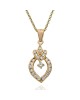 Custom Diamond Heart on Cable Chain Necklace