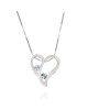 Open Heart with Diamond Accent Necklace