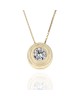 Diamond Solitaire Drop Necklace in Yellow Gold
