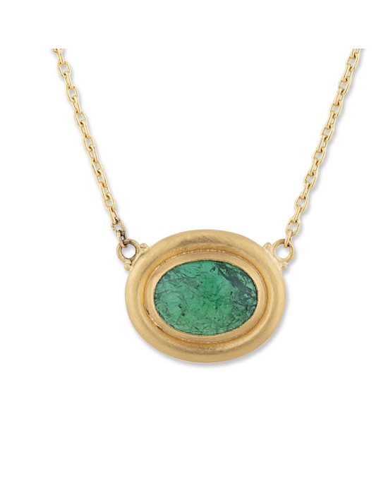 Lika Behar Sloane Emerald Station Necklace