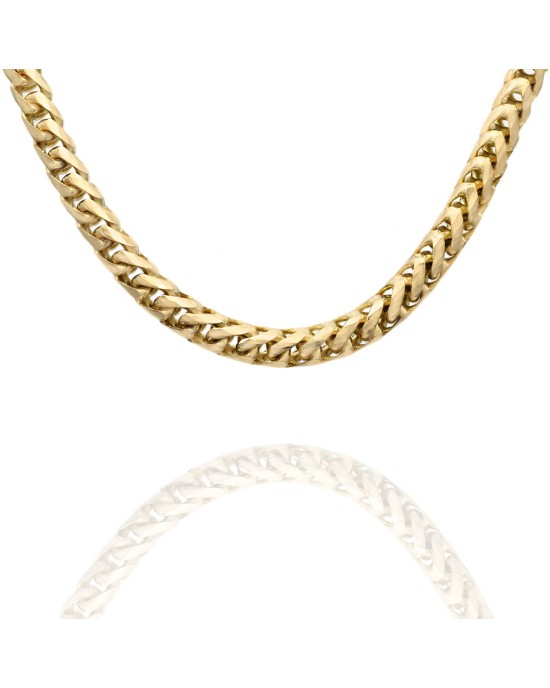 26 Inch Snake Chain Necklace in Yellow Gold