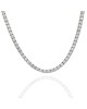 Diamond Inline Necklace in White Gold
