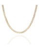 Mirror Link Chain Necklace in Yellow Gold