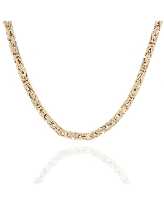 Byzantine Chain Necklace in Gold