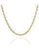 Snail Chain Necklace in Yellow Gold