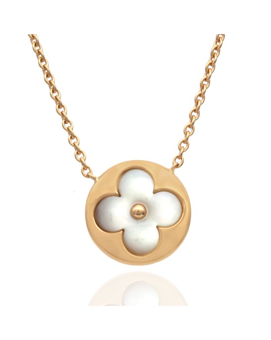 Louis Vuitton Color Blossom Sun Pendant 18k Rose Gold and Mother of Pearl