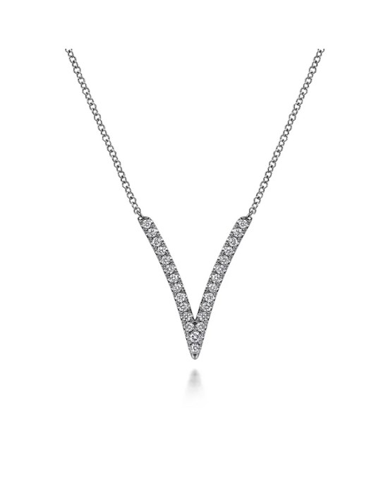 Gabriel & Co. Kaslique Collection Diamond Chevron Necklace