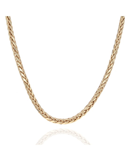 Wheat Chain Necklace in Gold
