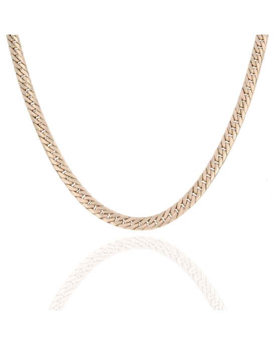 Cuban Link Chain Necklace in Yellow Gold