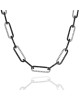 A. Link Black & White Diamond Paperclip Necklace