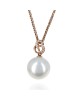 South Sea Pearl and Diamond Pave Drop Necklace
