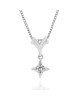 Diamond Solitaire Star Drop Necklace