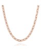 Elongated Cable Chain Necklace in Rose Gold
