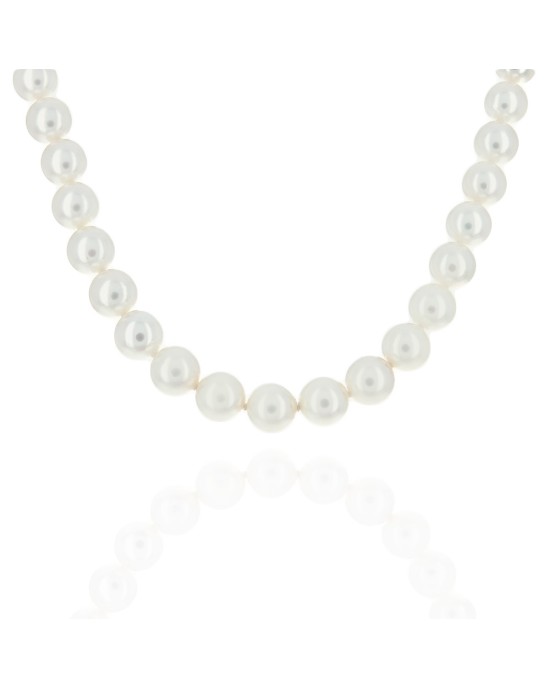 Akoya Pearl Strand Necklace with 18K Pearl Clasp