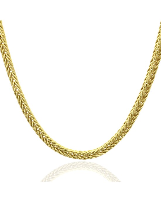 Square Foxtail Chain Necklace